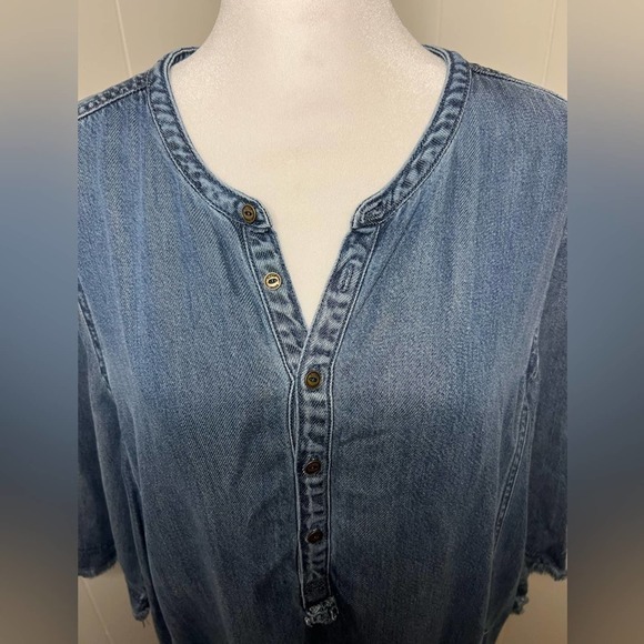 Wrap Designed in London Denim Size 12 Dress - Picture 3 of 9